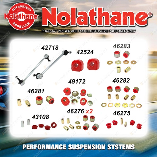 Rear Nolathane Suspension Bush Kit for DODGE CHARGER LX INCL SRT8 8CYL 2008-2011