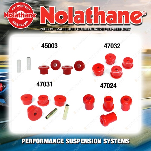 Rear Nolathane Suspension Bush Kit for FORD CORTINA MK2 4CYL 10/1966-1970