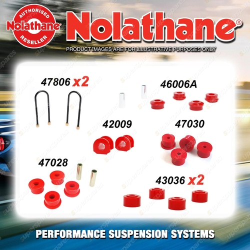 Rear Nolathane Suspension Bush Kit for FORD ESCORT MK2 1600 2000 RS2000