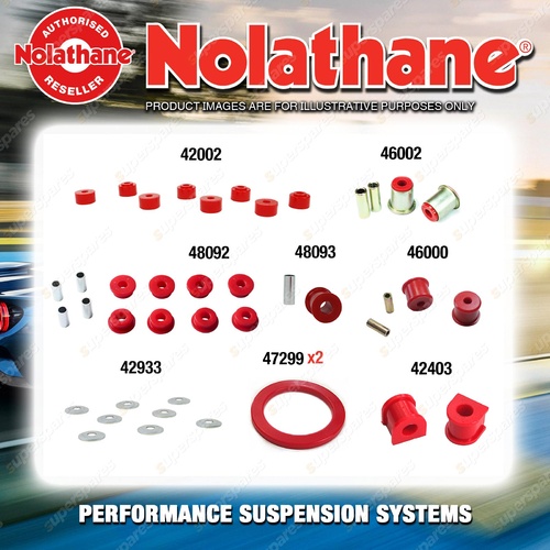 Rear Nolathane Suspension Bush Kit for FORD FAIRLANE NA NC 6/8CYL 6/1988-3/1995