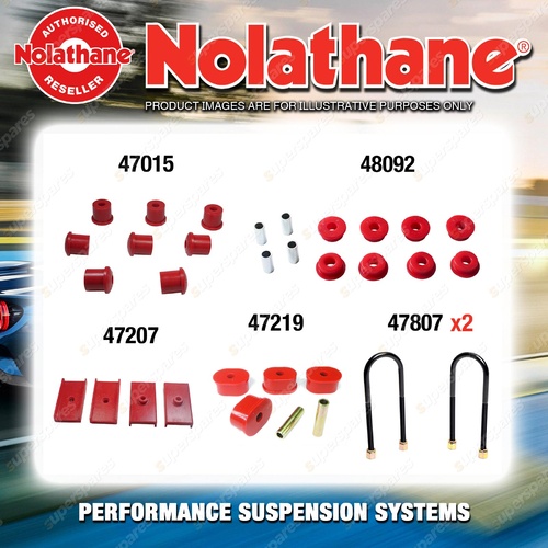 Rear Nolathane Suspension Bush Kit for FORD FALCON BA BF FPV Leaf Rear