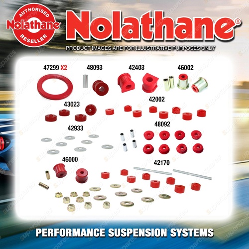 Rear Nolathane Suspension Bush Kit for FORD FALCON EA EB ED Coil Rear sedan