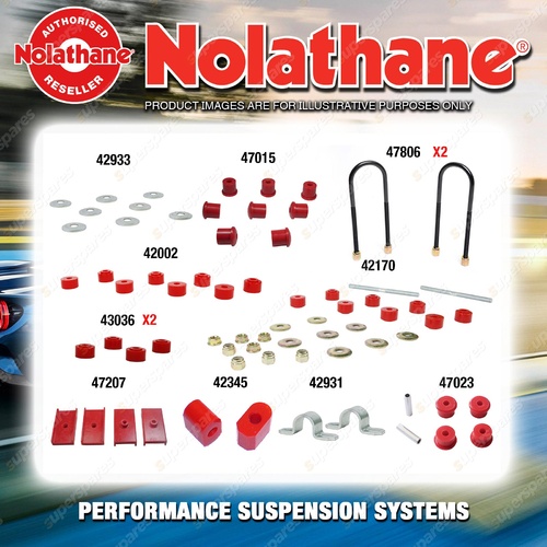 Rear Nolathane Suspension Bush Kit for FORD FALCON XA XB XC 6/8CYL 1972-2/1979