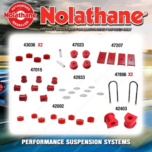 Rear Nolathane Suspension Bush Kit for FORD FALCON XG UTE AND VAN 6CYL 1993-1996