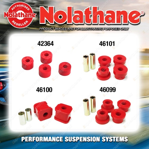 Rear Nolathane Suspension Bush Kit for HOLDEN BARINA MF MH 4CYL 2/1989-5/1994