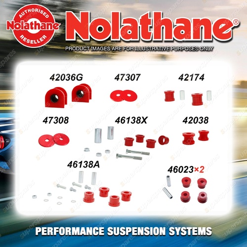 Rear Nolathane Suspension Bush Kit for HOLDEN CALIBRA YE 4/6CYL 10/1991-7/1998