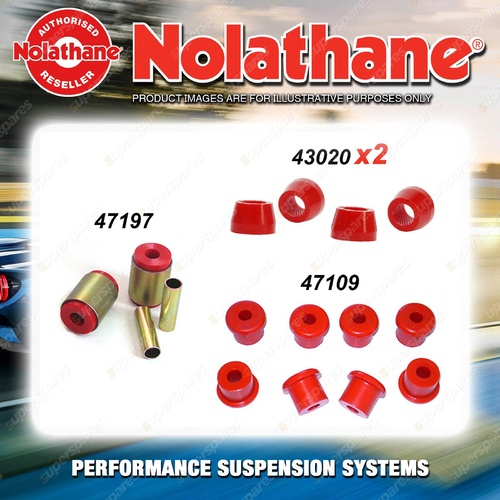 Rear Nolathane Suspension Bush Kit for HOLDEN DROVER QB 4CYL 2/1985-12/1987