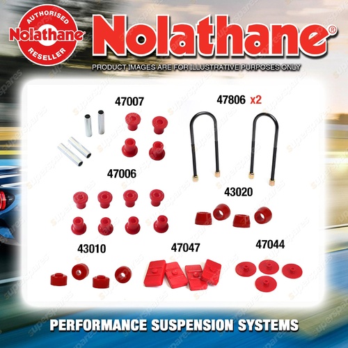 Rear Nolathane Suspension Bush Kit for HOLDEN F SERIES FE FC FB 6CYL 1957-1961