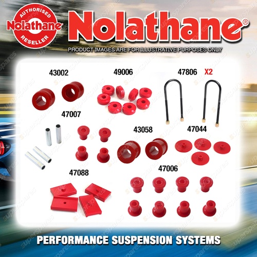 Rear Nolathane Suspension Bush Kit for HOLDEN H SERIES HQ HJ HX HZ WB Leaf Rear