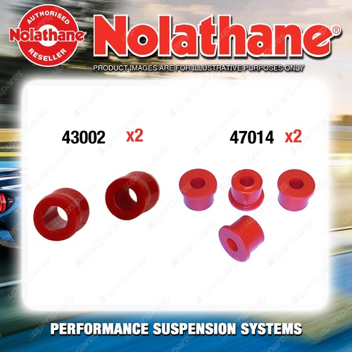 Rear Nolathane Suspension Bush Kit for HOLDEN SHUTTLE WFR 4CYL 3/1982-12/1991