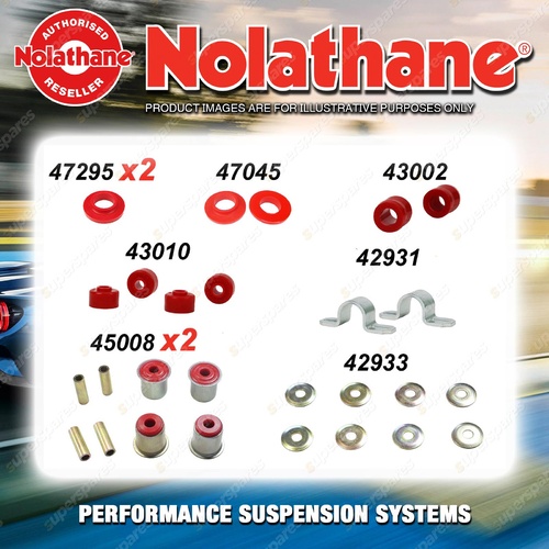 Rear Nolathane Suspension Bush Kit for HOLDEN STATESMAN HQ HJ HX HZ WB 1971-1985