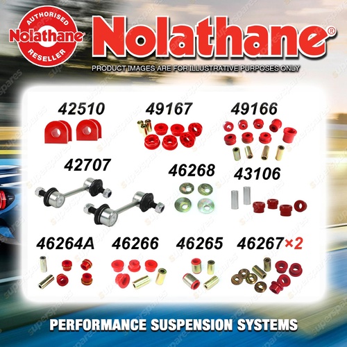 Rear Nolathane Suspension Bush Kit for HOLDEN STATESMAN WM 6/8CYL 8/2006-5/2013