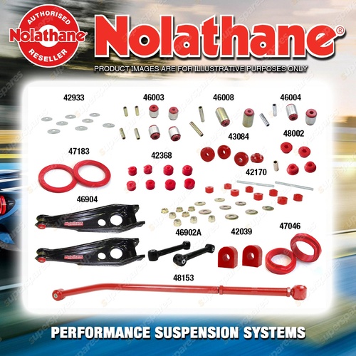 Rear Nolathane Suspension Bush Kit for HSV CALASIS SV88 VL 8CYL 5/1988-11/1988