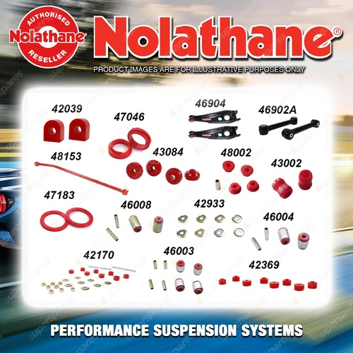 Rear Nolathane Suspension Bush Kit for HSV COMMODORE VN VP VG 8CYL 1989-1991