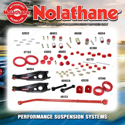 Rear Nolathane Suspension Bush Kit for HSV MALOO VG VP 8CYL 10/1990-3/1993