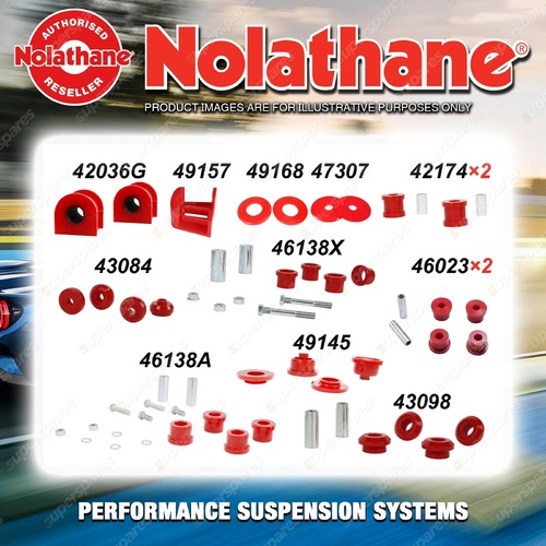 Rear Nolathane Suspension Bush Kit for HSV MALOO VU 8CYL 3/2001-10/2002