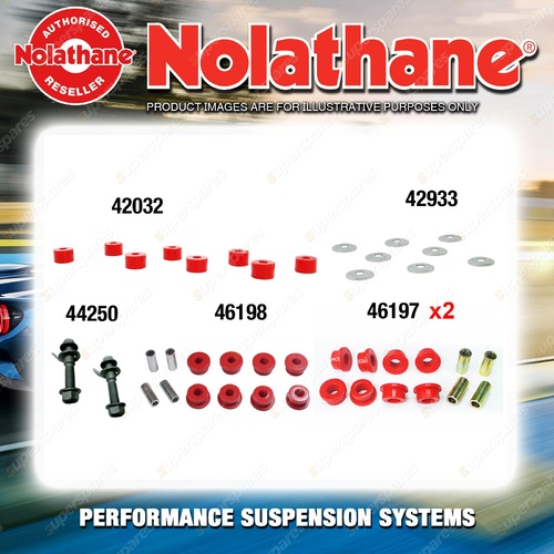 Rear Nolathane Suspension Bush Kit for HYUNDAI EXCEL X3 4CYL 9/1994-6/2000