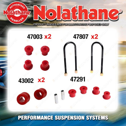 Rear Nolathane Suspension Bush Kit for ISUZU D-MAX TFR TFS 6CYL 2WD 4WD 08-12