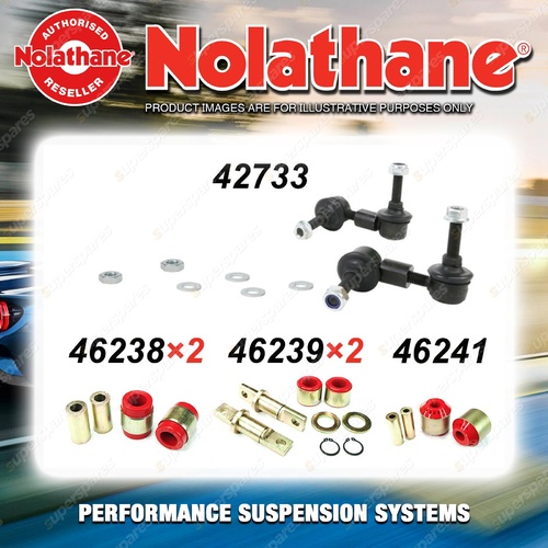 Rear Nolathane Bush Kit for MITSUBISHI LANCER CC EXCL GSR IRS sedan coupe