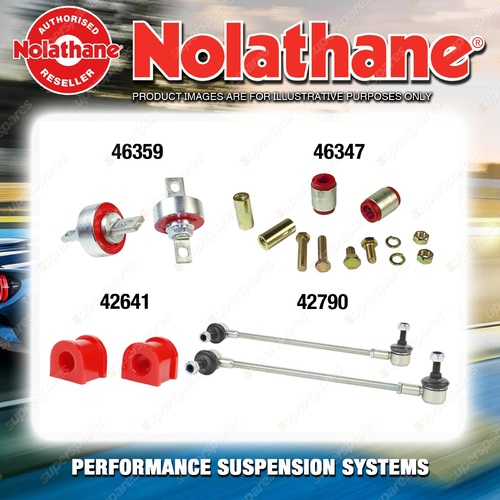 Rear Nolathane Suspension Bush Kit for MITSUBISHI LANCER CJ 4CYL FWD 10/2008-ON