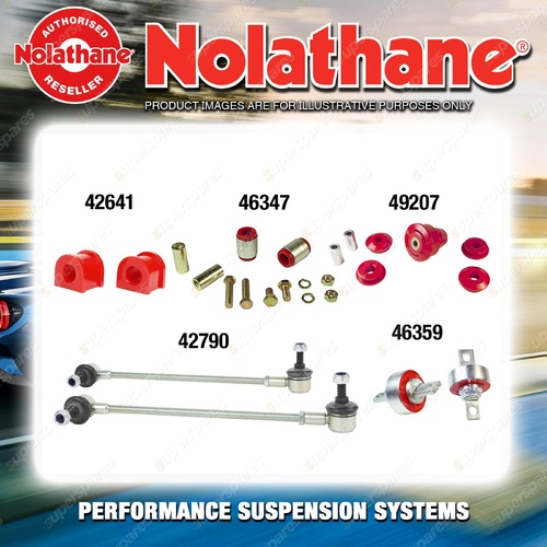 Rear Nolathane Suspension Bush Kit for MITSUBISHI LANCER CJ RALLIART AWD 2008-ON