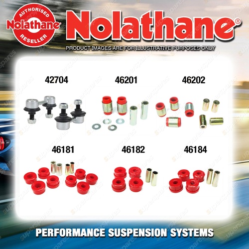 Rear Nolathane Suspension Bush Kit for MITSUBISHI MAGNA TE TF IRS sedan