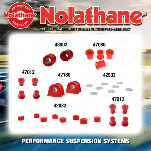 Rear Nolathane Bush Kit for MITSUBISHI PAJERO NA NB NC ND NE NF NG Leaf Rear