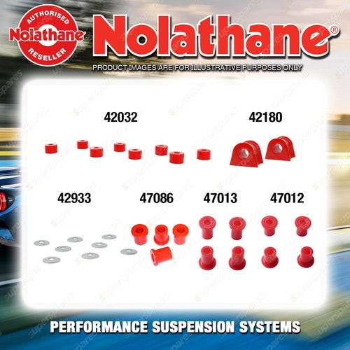 Rear Nolathane Suspension Bush Kit for MITSUBISHI PAJERO NH NJ NK NL Leaf Rear