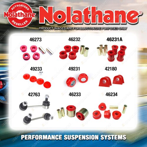 Rear Nolathane Suspension Bush Kit for MITSUBISHI PAJERO NM NP 6CYL 2000-2006