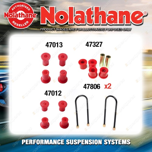 Rear Nolathane Suspension Bush Kit for MITSUBISHI TRITON ML MN 2WD 2006-2015