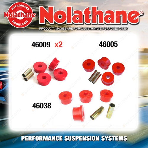 Rear Nolathane Suspension Bush Kit for MITSUBISHI VERADA KR KS Beam Type Rear