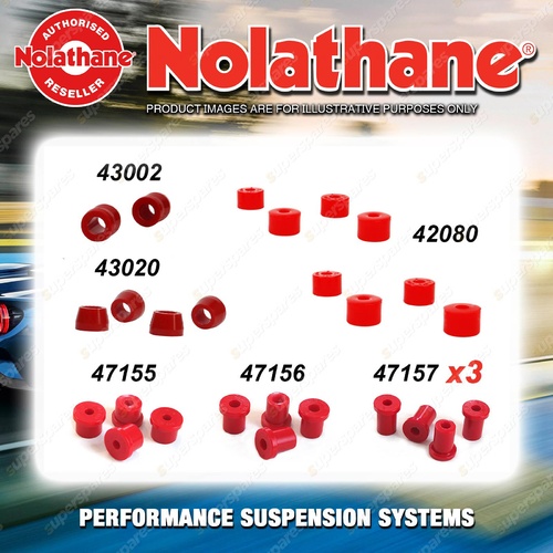 Rear Nolathane Suspension Bush Kit for NISSAN 120Y B210 4CYL 3/1974-5/1979