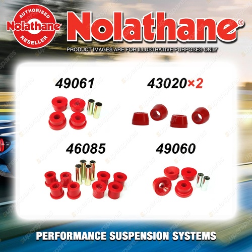 Rear Nolathane Suspension Bush Kit for NISSAN 1600 P510 4CYL 1965-1973