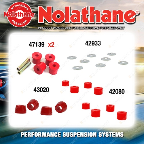 Rear Nolathane Suspension Bush Kit for NISSAN 260C H330 6CYL 1973-1979