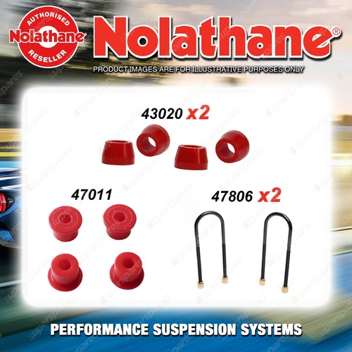 Rear Nolathane Suspension Bush Kit for NISSAN 620 GN 4CYL 1971-1980