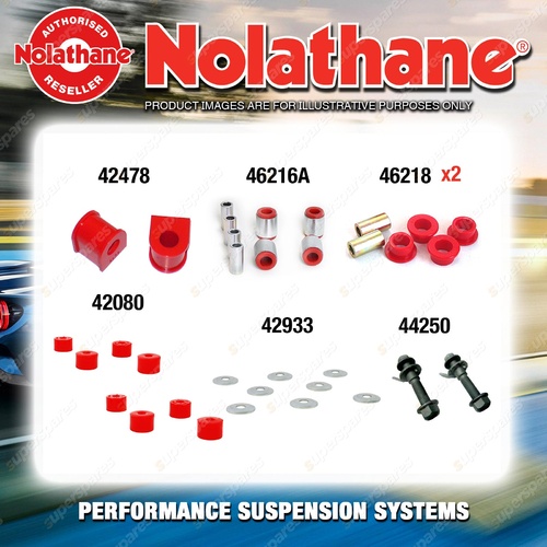 Rear Nolathane Suspension Bush Kit for NISSAN BLUEBIRD U13 4CYL FWD 1993-1998