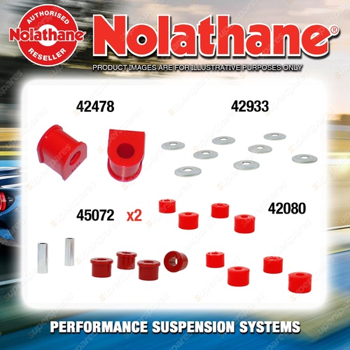 Rear Nolathane Suspension Bush Kit for NISSAN FAIRLADY Z31 6CYL 9/1983-12/1989