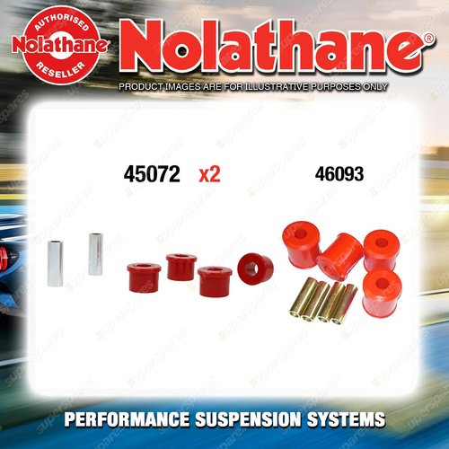 Rear Nolathane Suspension Bush Kit for NISSAN LAUREL C32 6CYL 10/1984-10/1988