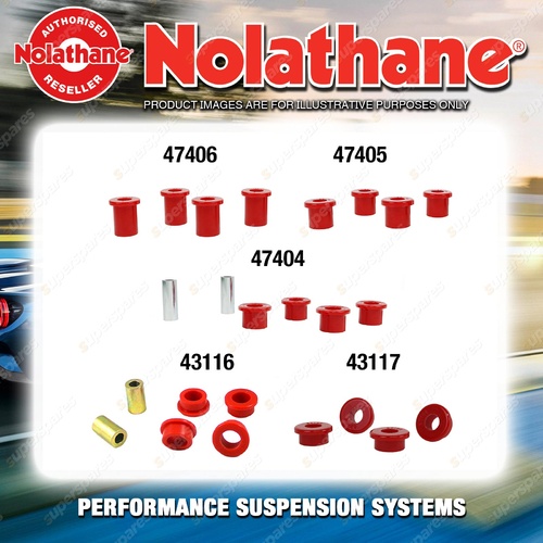 Rear Nolathane Suspension Bush Kit for NISSAN NAVARA D40 6CYL 2WD 2005-2015