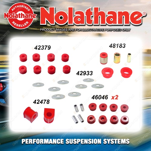 Rear Nolathane Suspension Bush Kit for NISSAN PATHFINDER R50 4/6CYL 5/1995-2004