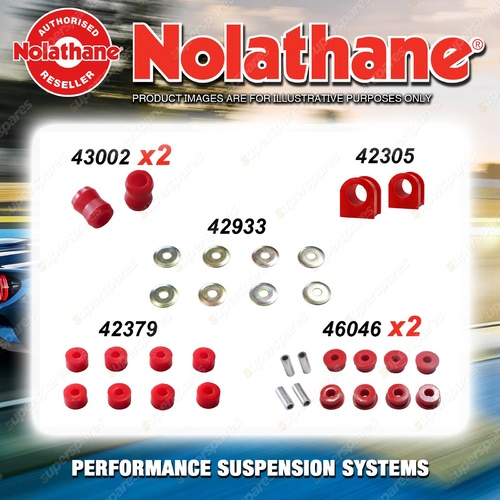 Rear Nolathane Suspension Bush Kit for NISSAN PATHFINDER WD21 6CYL 8/1986-8/1995