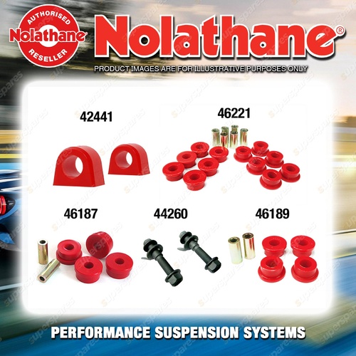 Rear Nolathane Suspension Bush Kit for SUBARU LIBERTY BC BF RS TURBO 1989-1994