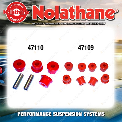 Rear Nolathane Suspension Bush Kit for SUZUKI MIGHTY BOY SS40T 3CYL 1985-10/1988