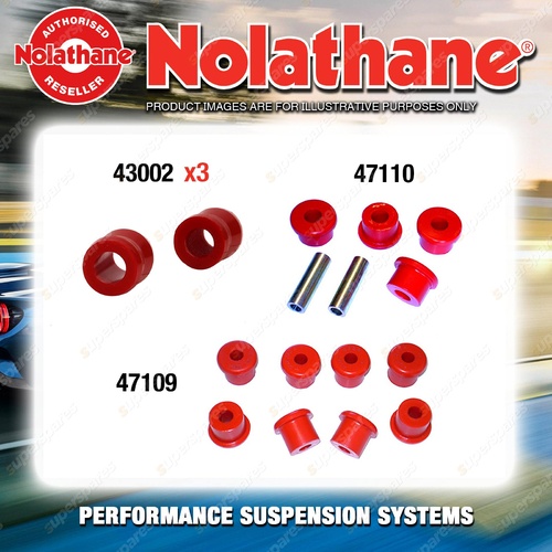 Rear Nolathane Suspension Bush Kit for SUZUKI SIERRA SJ413 4CYL 1985-1996