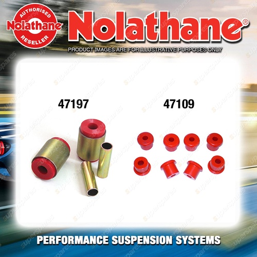 Rear Nolathane Suspension Bush Kit for SUZUKI SUPER CARRY SK410 4CYL 1985-1990