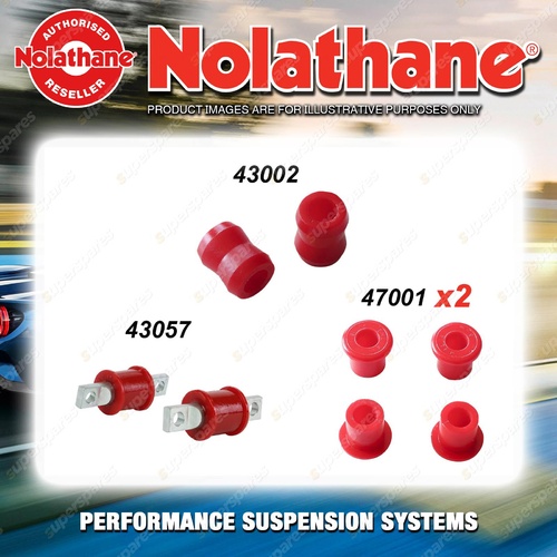 Rear Nolathane Suspension Bush Kit for TOYOTA DYNA LH80 YH81 4CYL 11/1985-5/1995