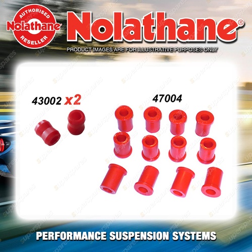 Rear Nolathane Suspension Bush Kit for LANDCRUISER BJ FJ HJ 40 42 45 45 47 69-84