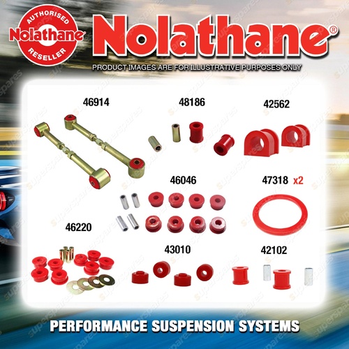 Rear Nolathane Suspension Bush Kit for TOYOTA LANDCRUISER FZJ HDJ UZJ 100 IFS