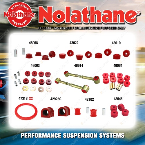 Rear Nolathane Suspension Bush Kit for TOYOTA LANDCRUISER LFJ FZJ HDJ HZJ 80