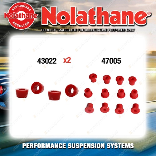 Rear Nolathane Suspension Bush Kit for TOYOTA LANDCRUISER PZJ70 73 1990-1991